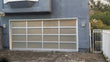 Contemporary Aluminum & Frosted Tempered (Privacy) Glass Garage Door