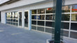 Full View Modern Anodized Aluminum & Clear Tempered Glass Garage Door