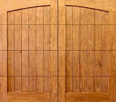 Arielle - Spanish Style Custom Wood Garage Door