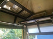 Contemporary Aluminum & Clear Tempered Glass Garage Door