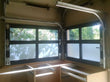 Contemporary Aluminum & Clear Tempered Glass Garage Door