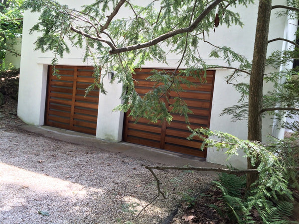 Elena - Modern Style Custom Wood Garage Door