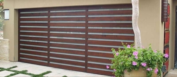 Elena - Modern Style Custom Wood Garage Door