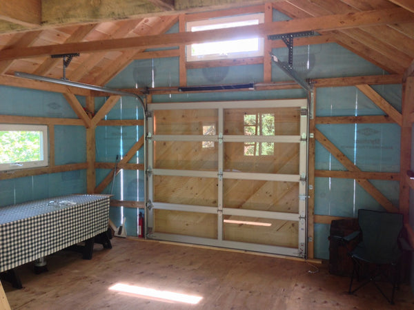 Full View Modern Anodized Aluminum & Clear Tempered Glass Garage Door