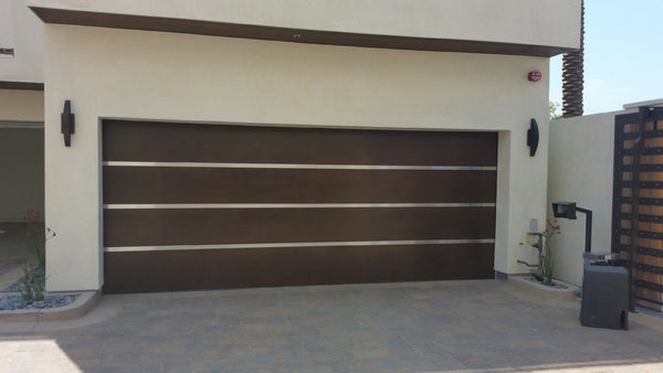 Genesis - Modern Style Custom Wood Garage Door