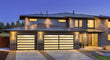 The Horizon - Contemporary Aluminum & Horizontal Glass Garage Door