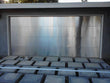 Grand - Modern Style Custom Wood Garage Door with Brushed Aluminum Overlay