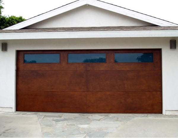 Lucas - Modern Style Custom Wood Garage Door
