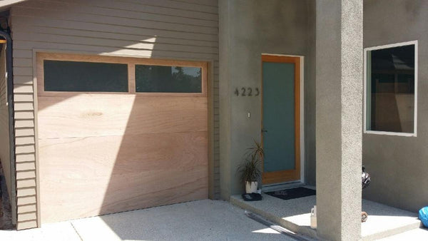 Lucas - Modern Style Custom Wood Garage Door