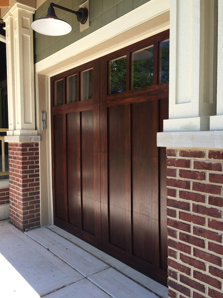 Nadine - Craftsman Style Custom Wood Garage Door – Luxurygaragedoors