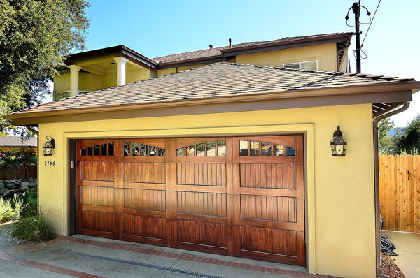 Noel - Spanish Style Custom Wood Garage Door
