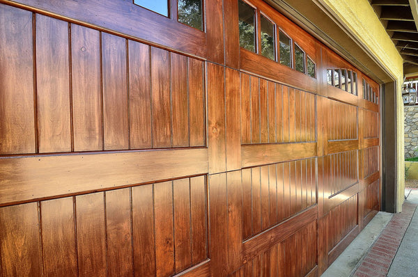 Noel - Spanish Style Custom Wood Garage Door