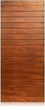 Oasis - Modern Mahogany Wood Entry Solid Door