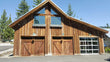 Contemporary Aluminum & Clear Tempered Glass Garage Door