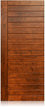 Lunario - Modern Mahogany Wood Entry Solid Door