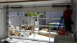 Full View Modern Anodized Aluminum & Clear Tempered Glass Garage Door