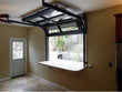 Contemporary Aluminum & Clear Tempered Glass Garage Door