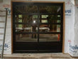 Contemporary Aluminum & Clear Tempered Glass Garage Door