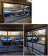 Full View Modern Anodized Aluminum & Clear Tempered Glass Garage Door