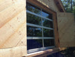 Full View Modern Anodized Aluminum & Clear Tempered Glass Garage Door