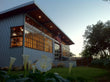 Full View Modern Anodized Aluminum & Clear Tempered Glass Garage Door