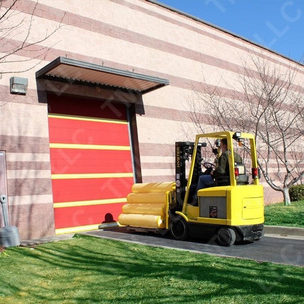 Vinyl Roll Up Door Using Spring-loaded